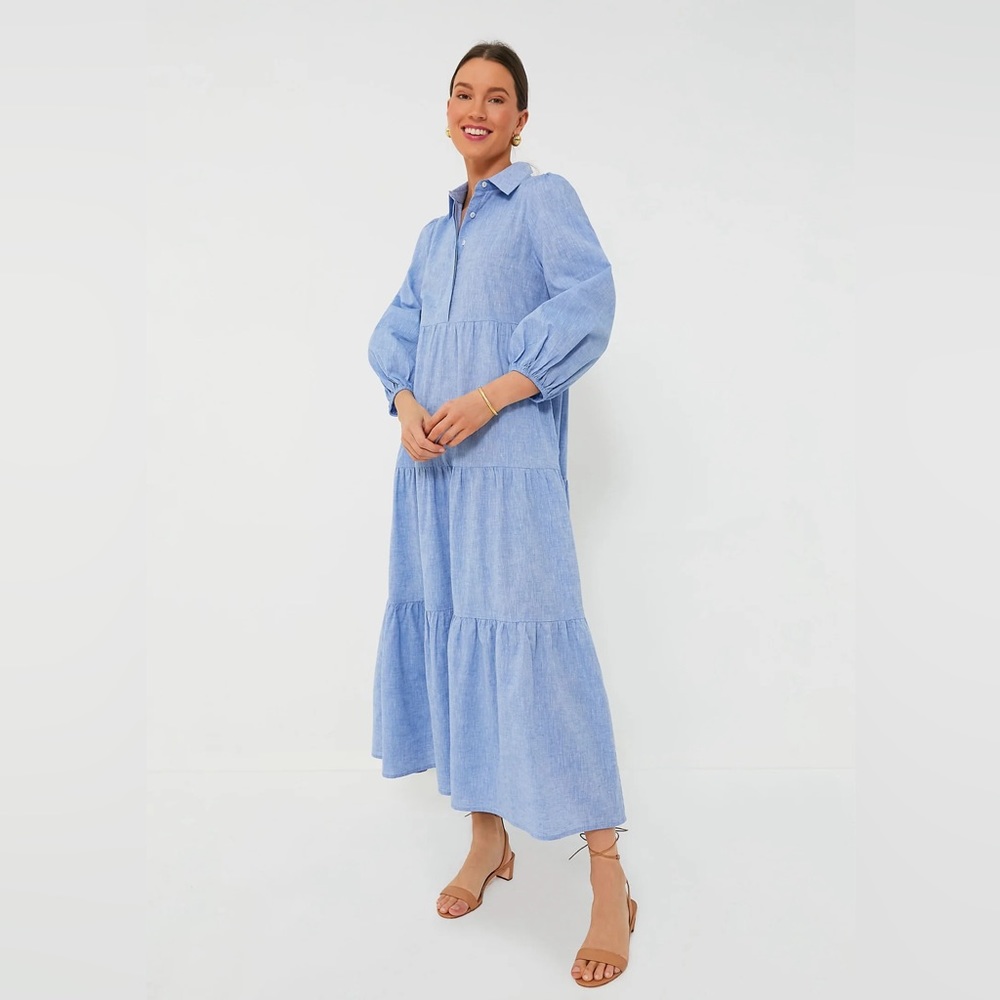 Pomander Place Chambray Mabel Maxi Dress